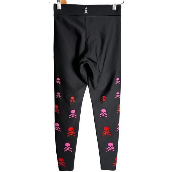 Ultracor x SoulCycle Scatter Skull Leggings Black Size M - Picture 4 of 5